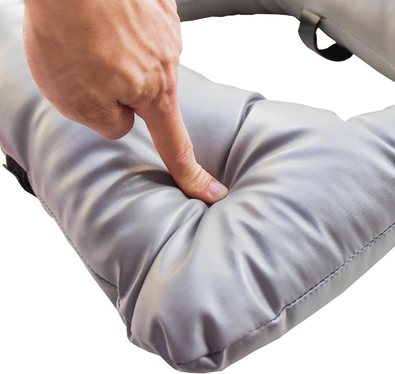 ZXMOBY Bedside Soft Commode seat Cushion, Thick Pad PU Cover with Fixing Straps for Commode Chair, Washable Toilet Seat Cushion Warmer for Elderly Adults - Image 3